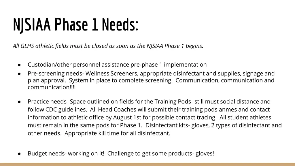 njsiaa phase 1 needs