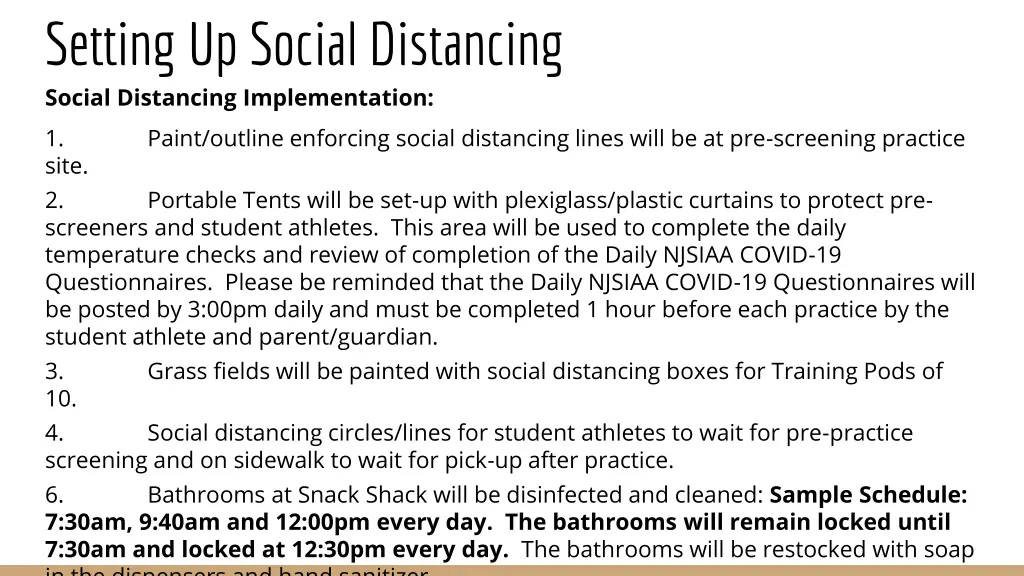 setting up social distancing social distancing