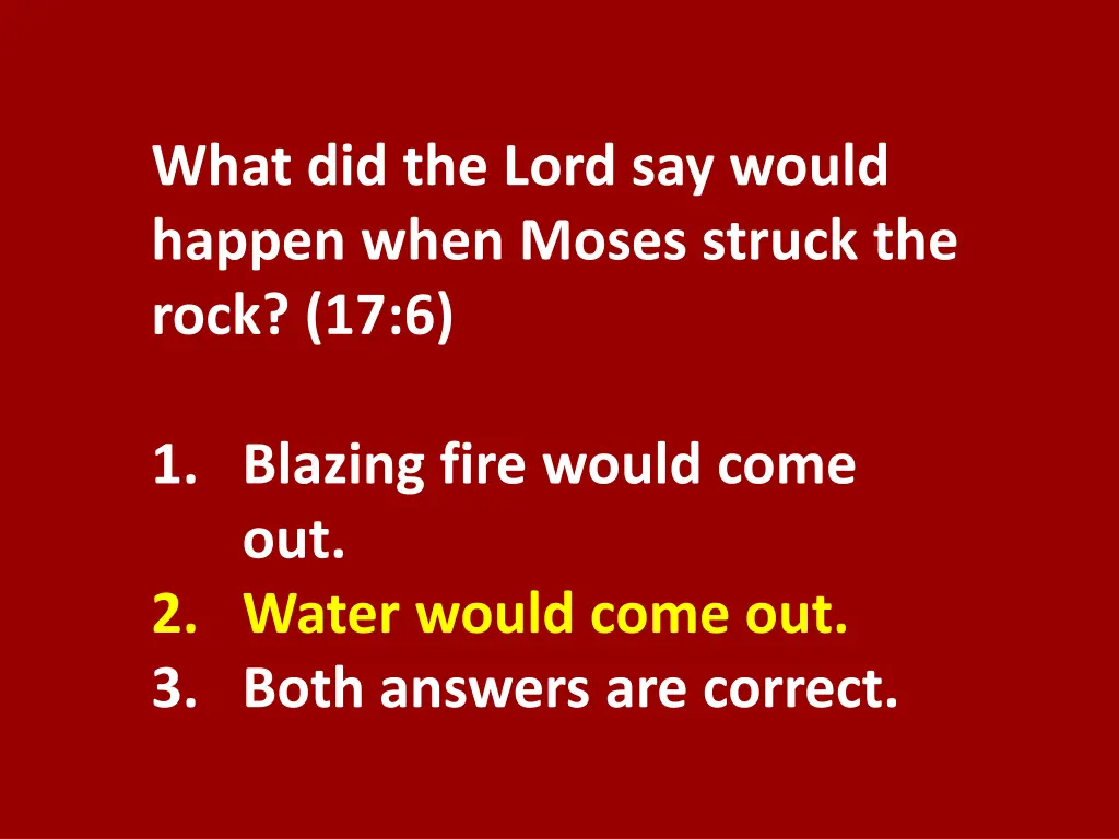 what did the lord say would happen when moses 1