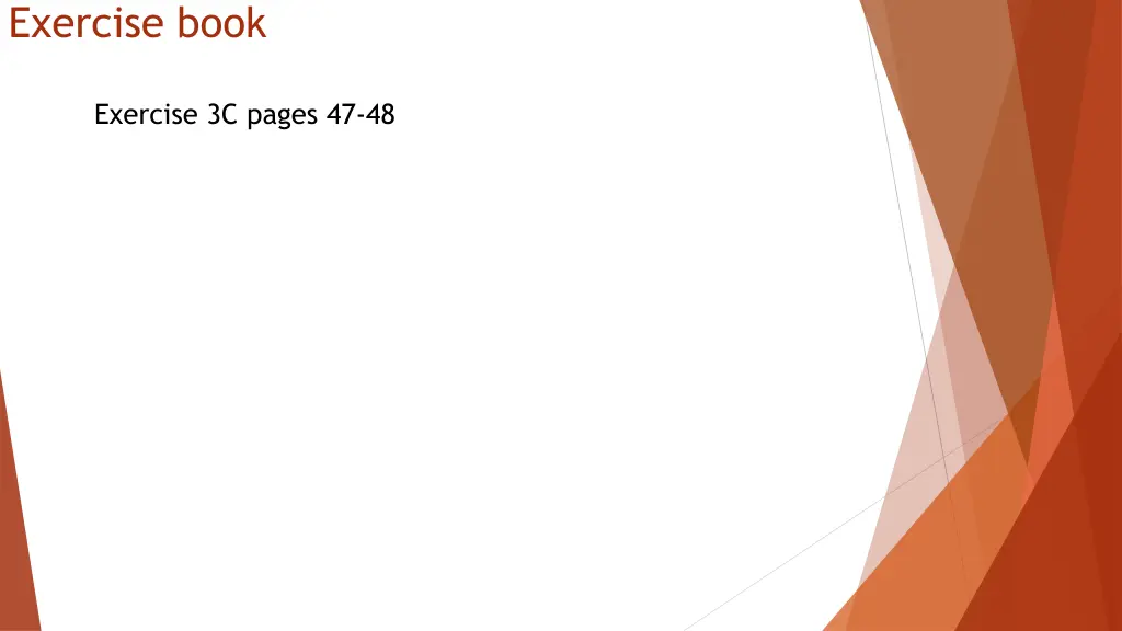 exercise book 1