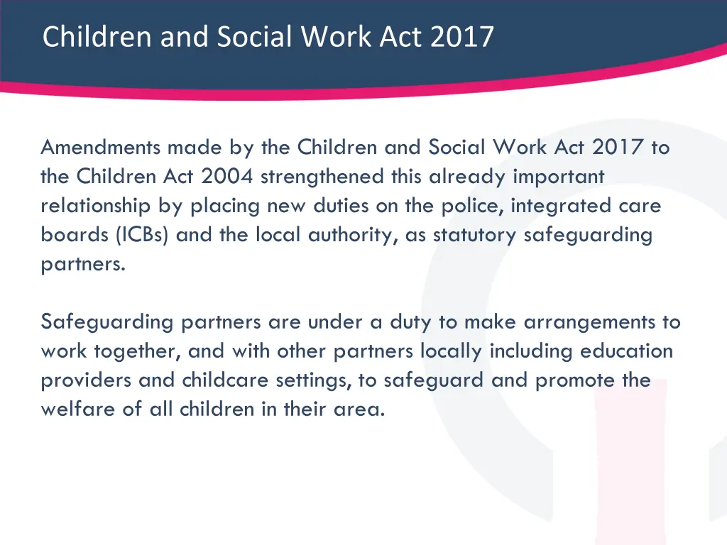 children and social work act 2017