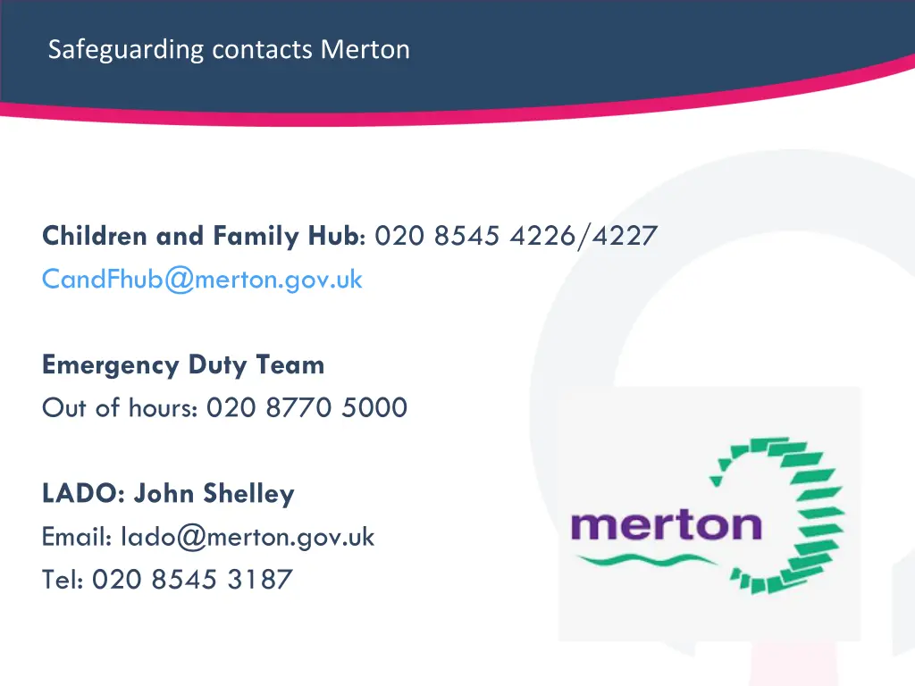 safeguarding contacts merton