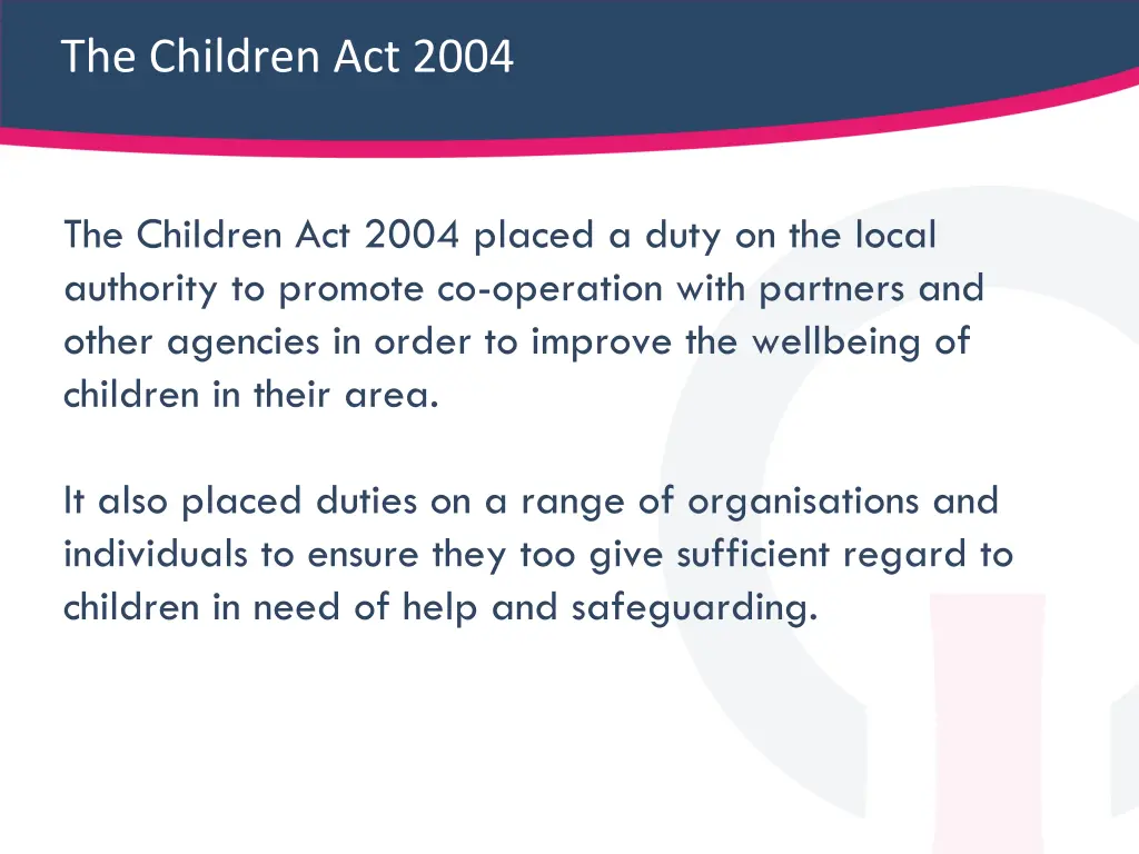 the children act 2004