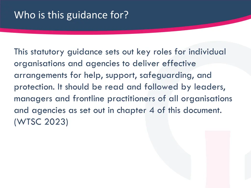 who is this guidance for