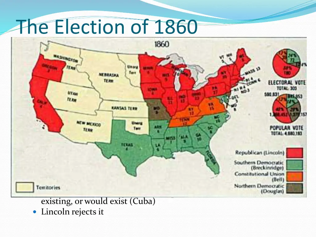 the election of 1860 lincoln wins