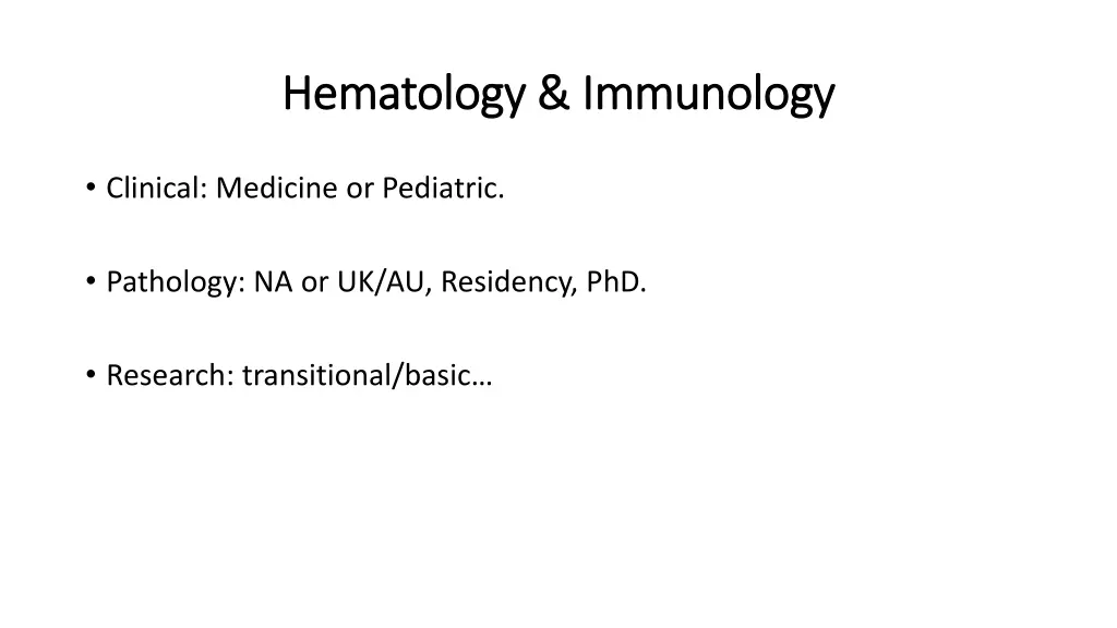 hematology immunology hematology immunology