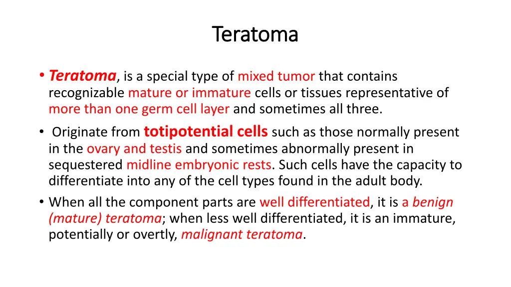 teratoma teratoma