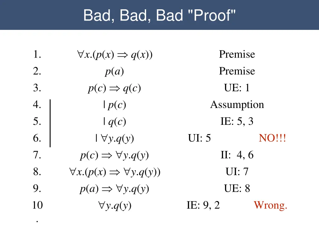 bad bad bad proof