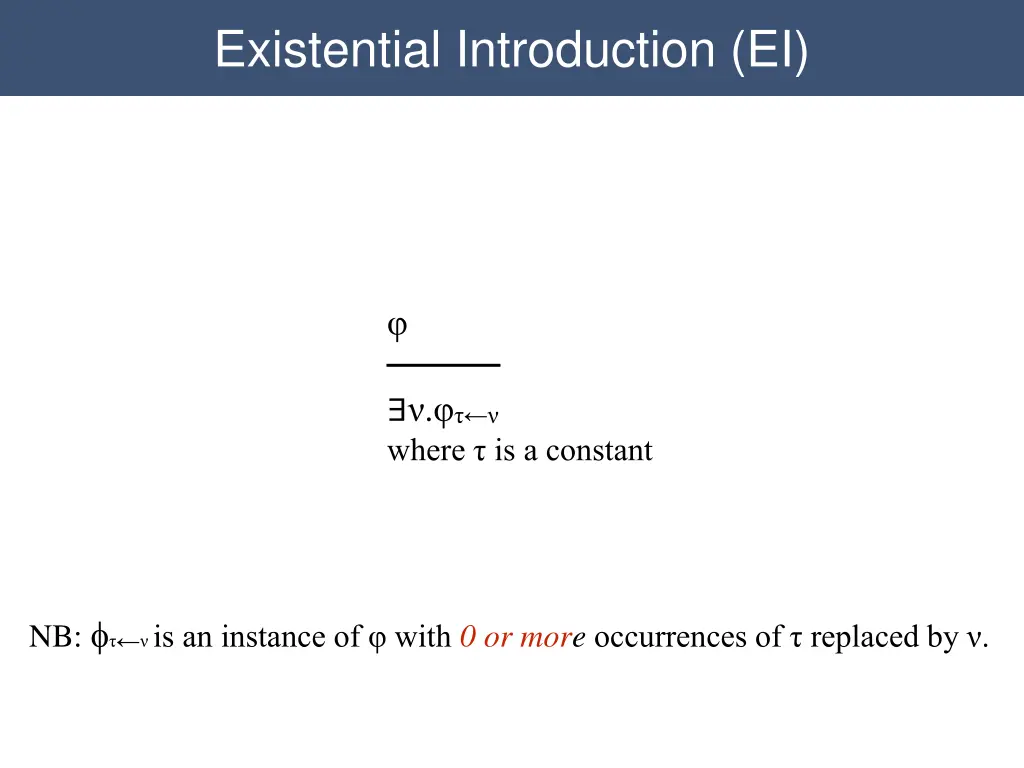 existential introduction ei