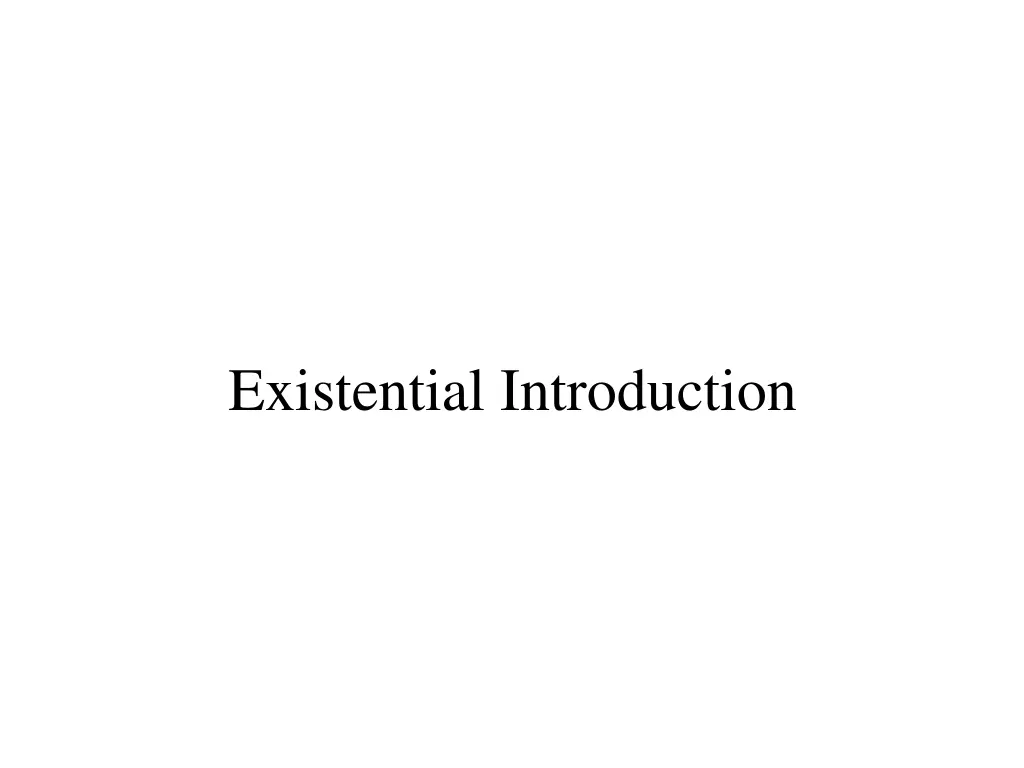 existential introduction