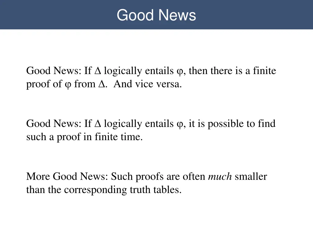 good news