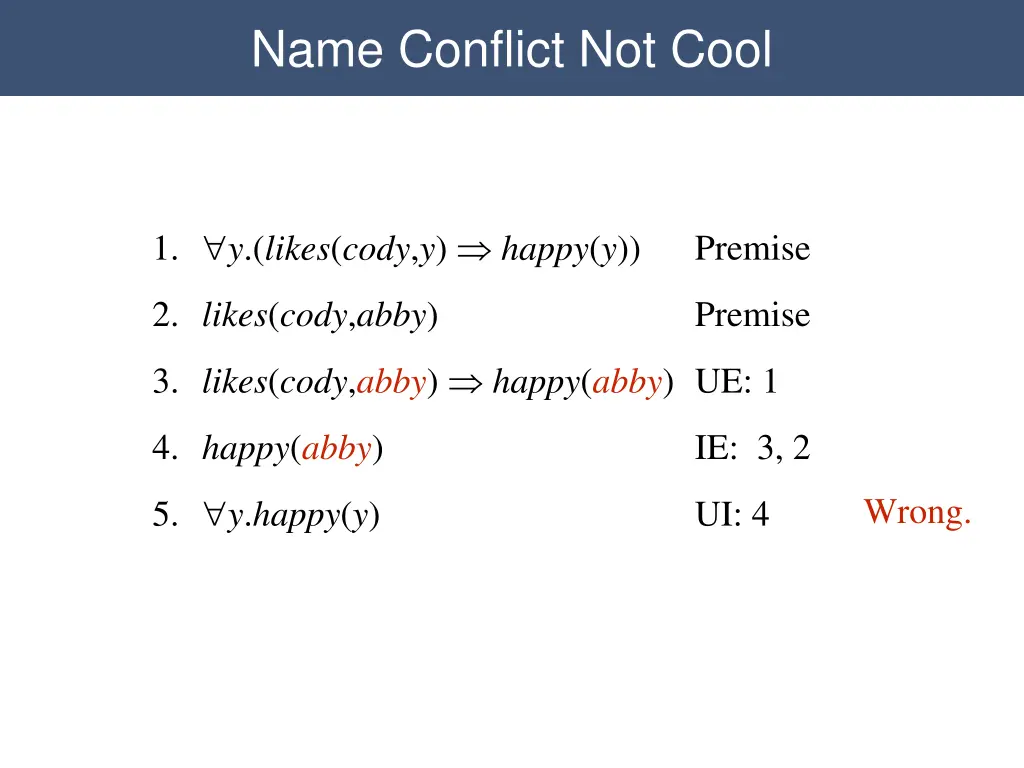 name conflict not cool