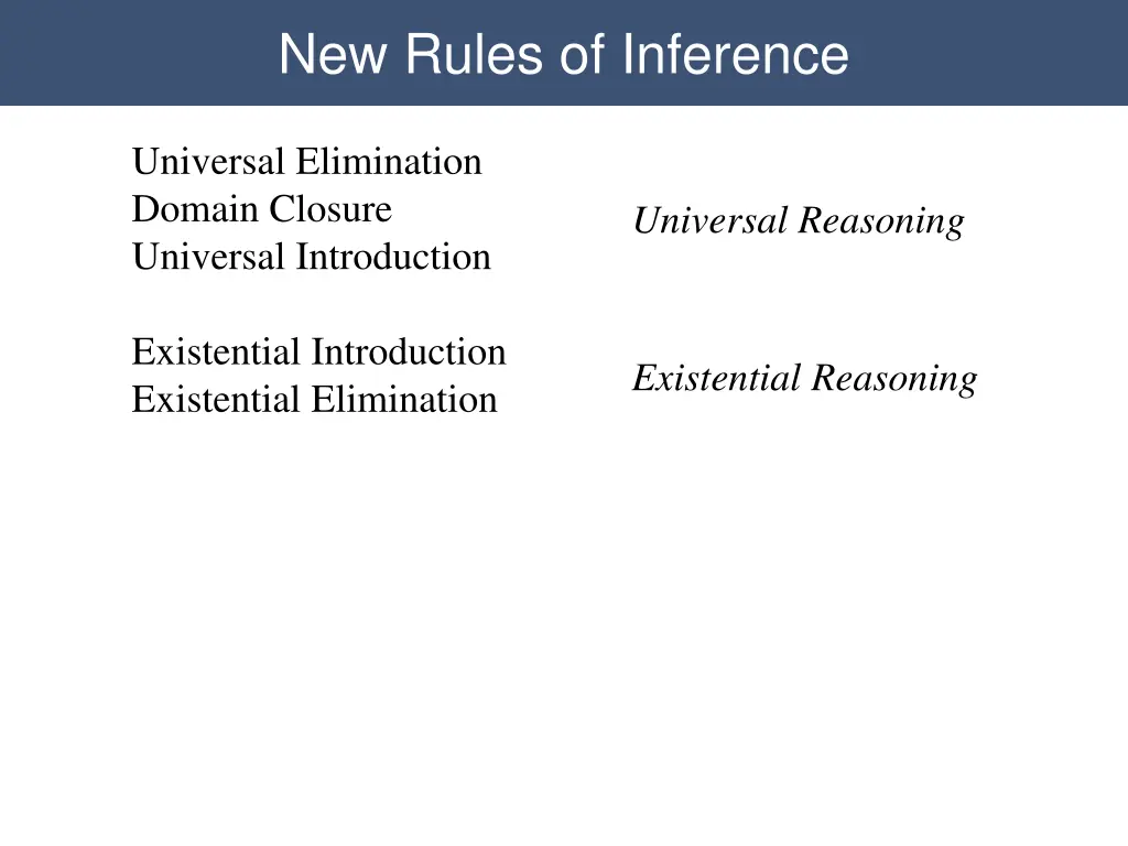 new rules of inference