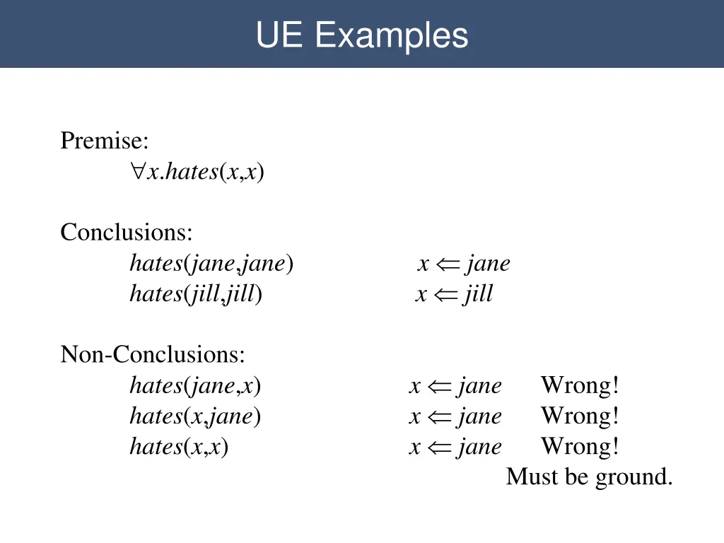 ue examples 1