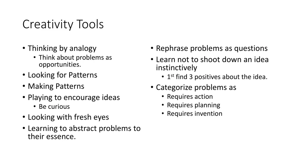 creativity tools