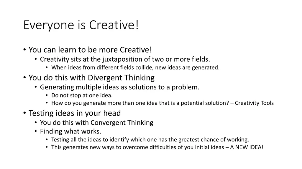 everyone is creative