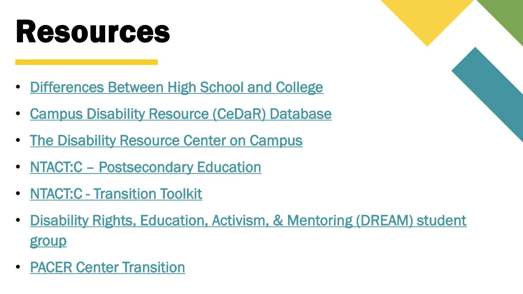 resources resources
