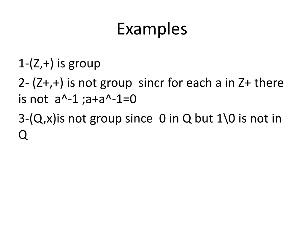 examples