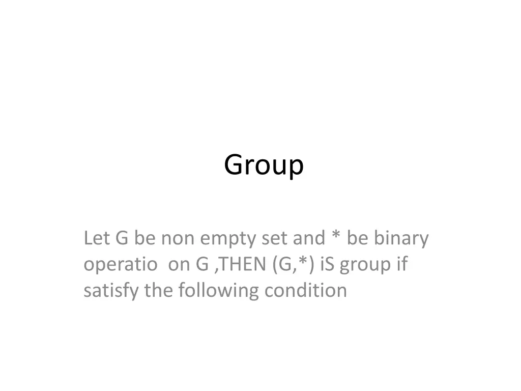 group