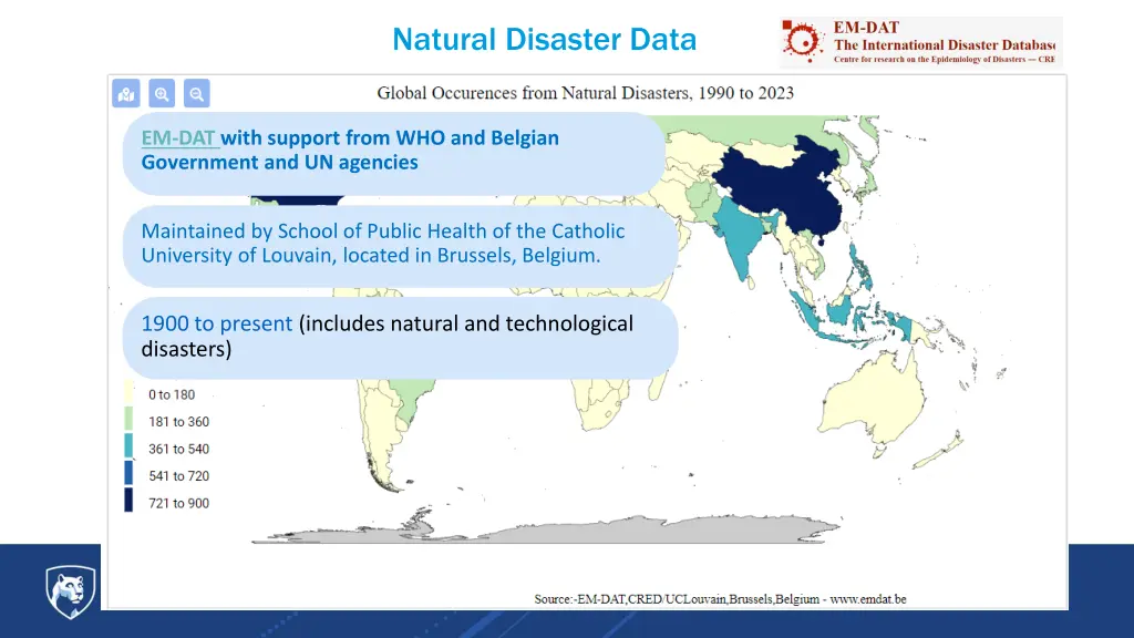 natural disaster data