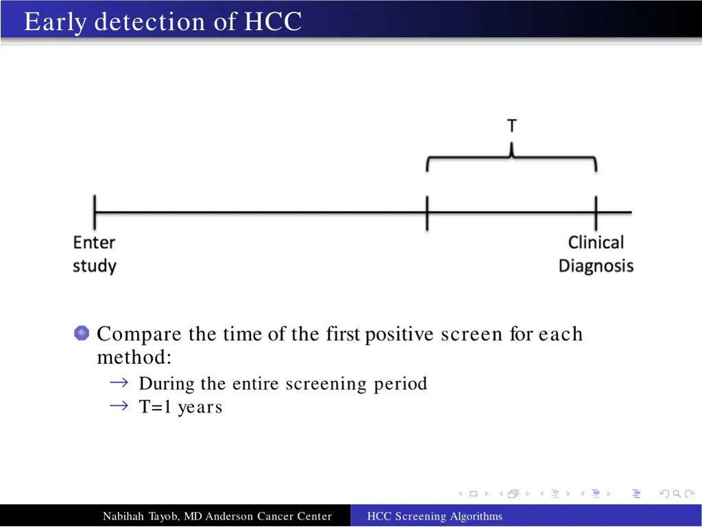 early detection of hcc