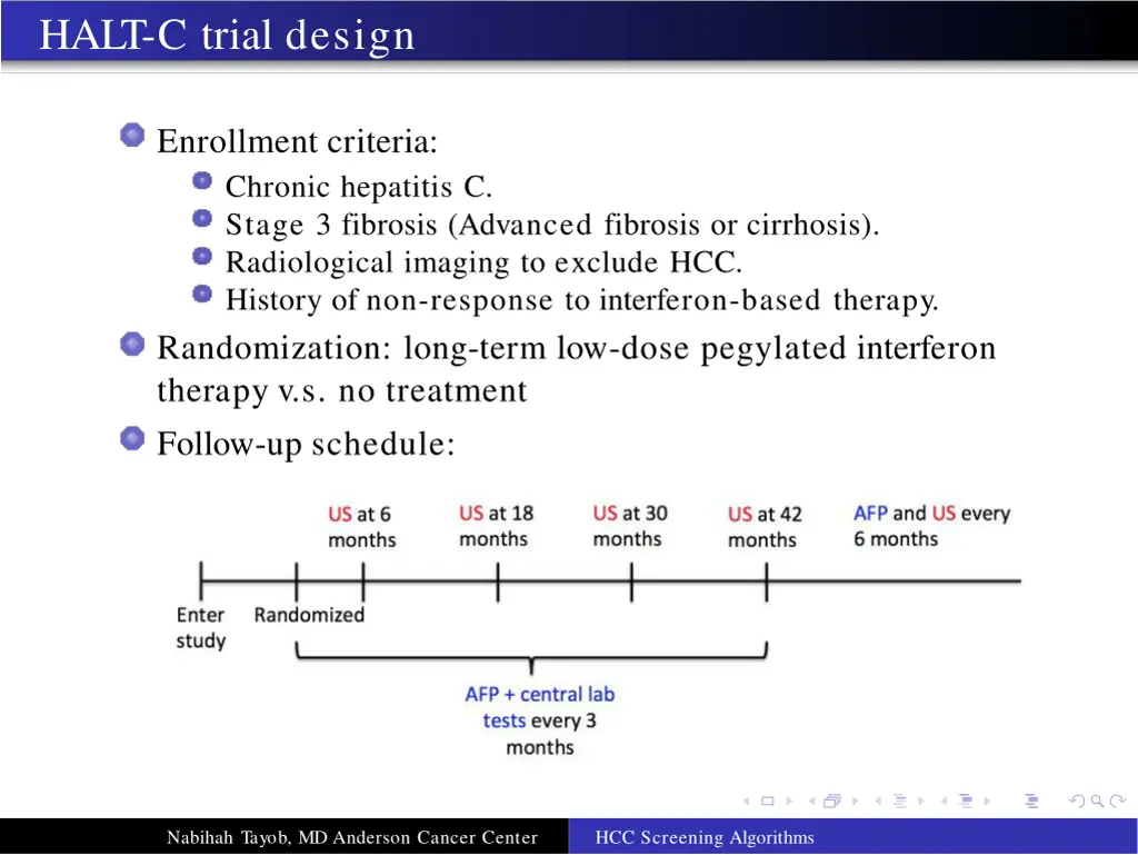 halt c trial design