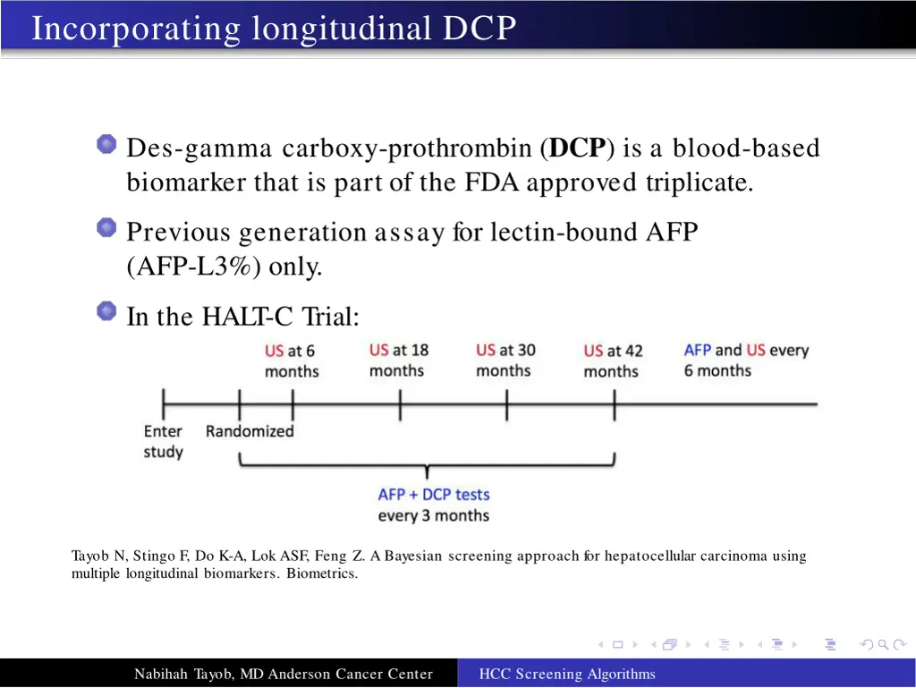 incorporating longitudinal dcp