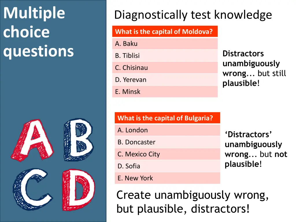 multiple choice questions