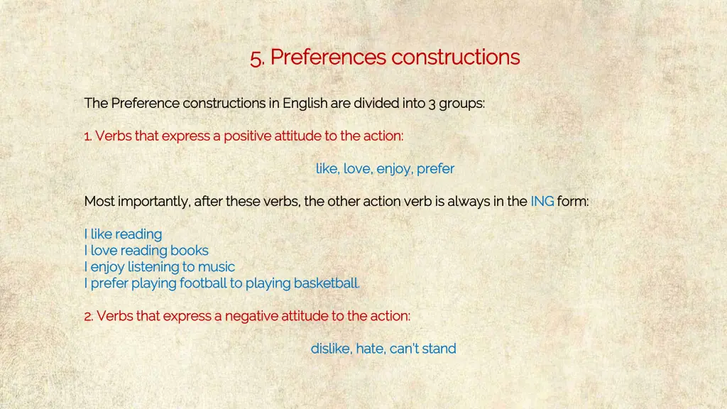 5 5 preferences constructions preferences