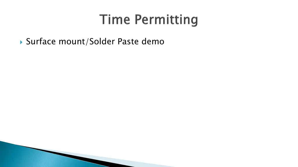 surface mount solder paste demo