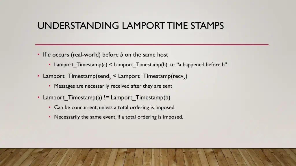 understanding lamporttime stamps
