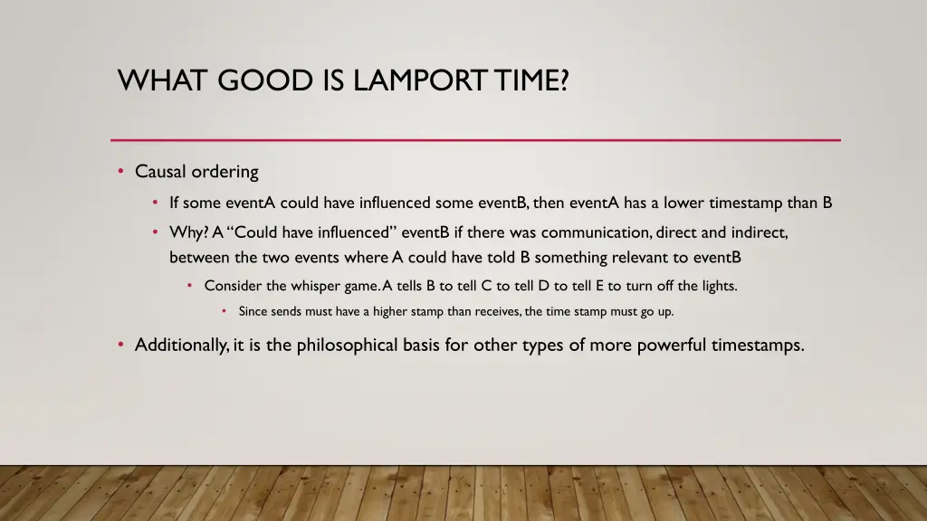 what good is lamporttime