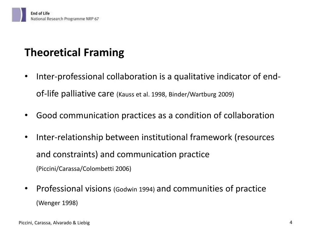 theoretical framing