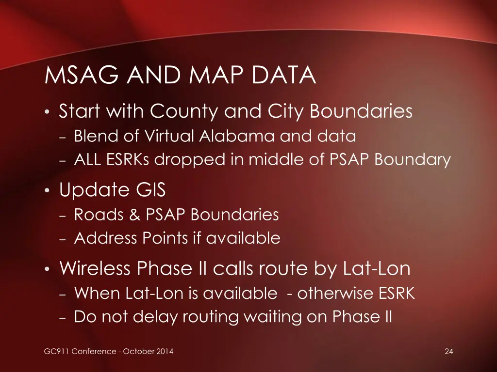 msag and map data
