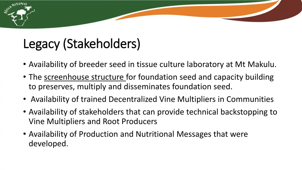 legacy stakeholders legacy stakeholders