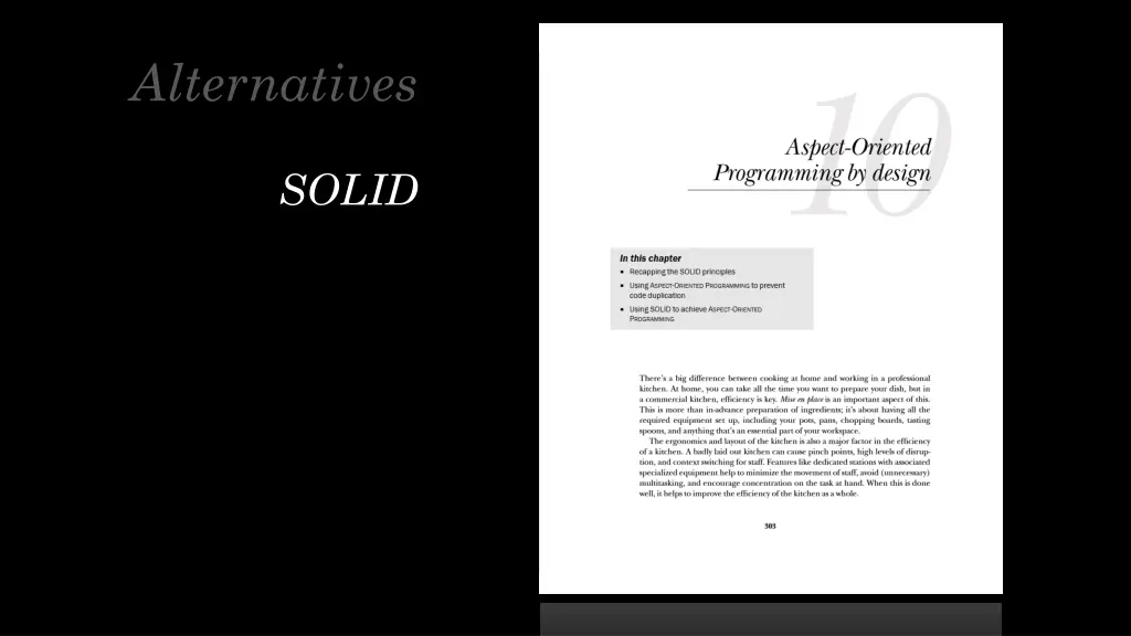 alternatives 1