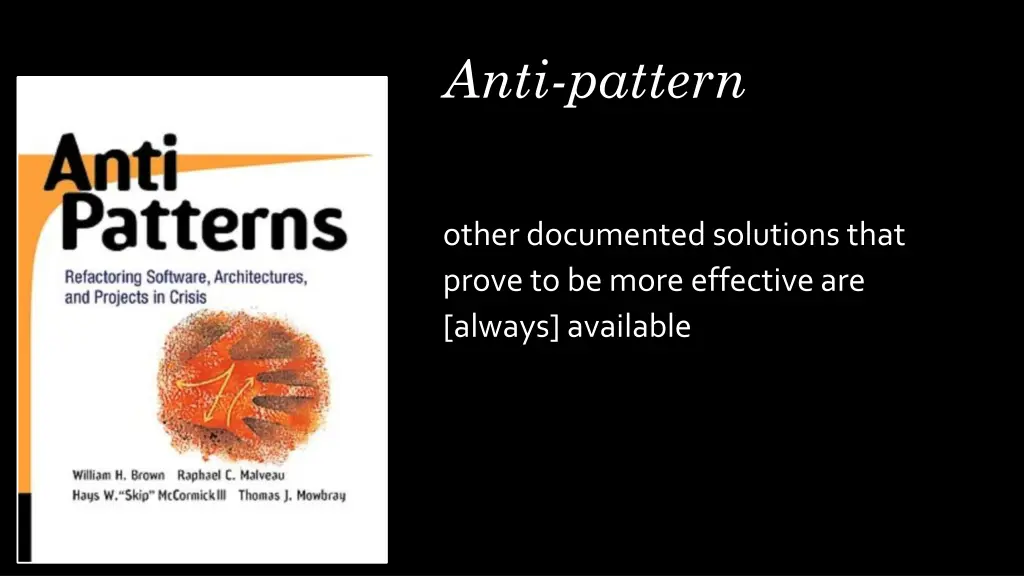 anti pattern