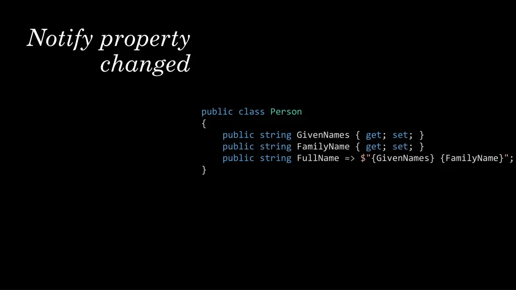 notify property changed