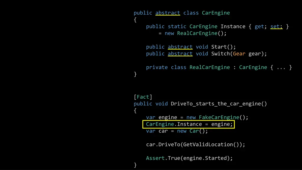 public abstract class carengine public static