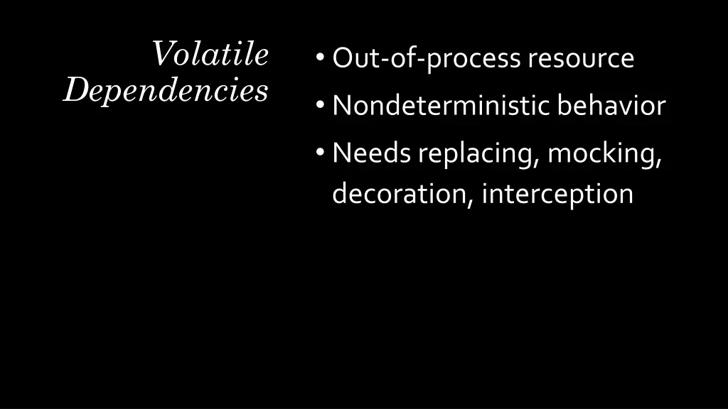 volatile