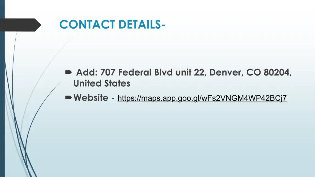 contact details
