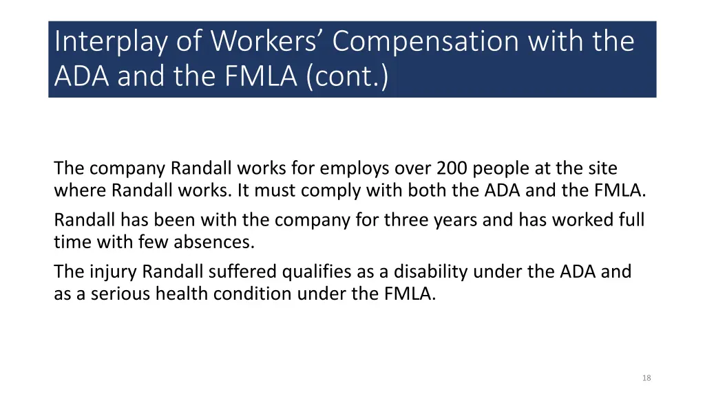 interplay of workers compensation with 3