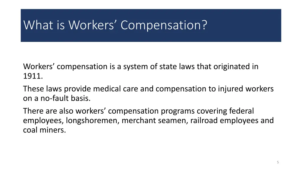 what is workers compensation