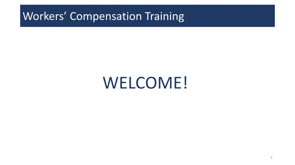 workers compensation training