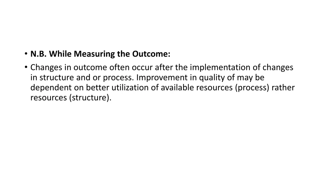 n b while measuring the outcome changes
