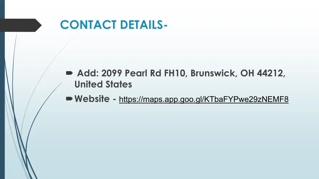 contact details