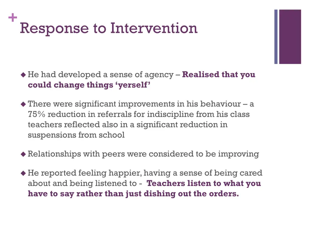 response to intervention 1