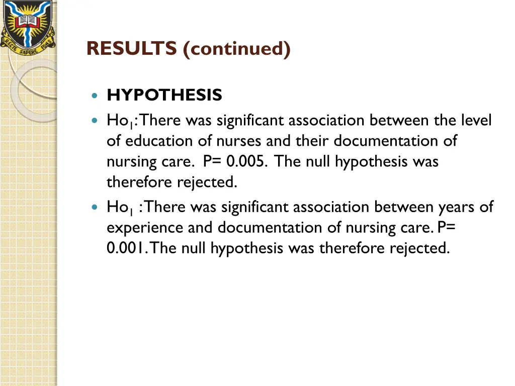 results continued 1