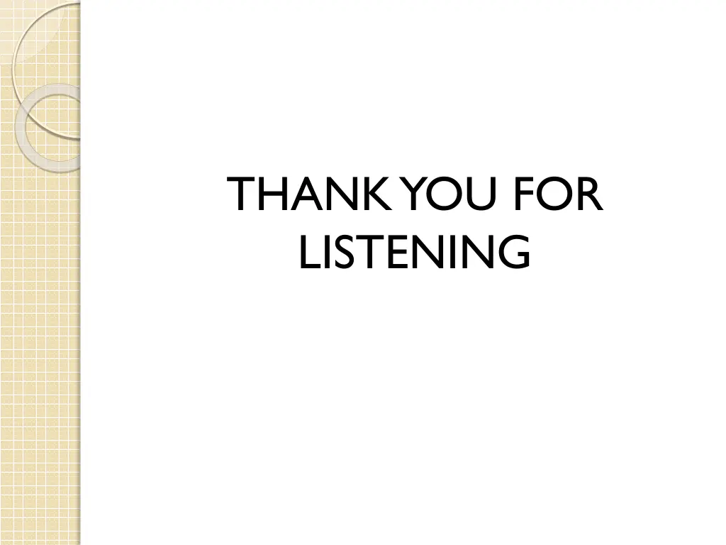 thank you for listening