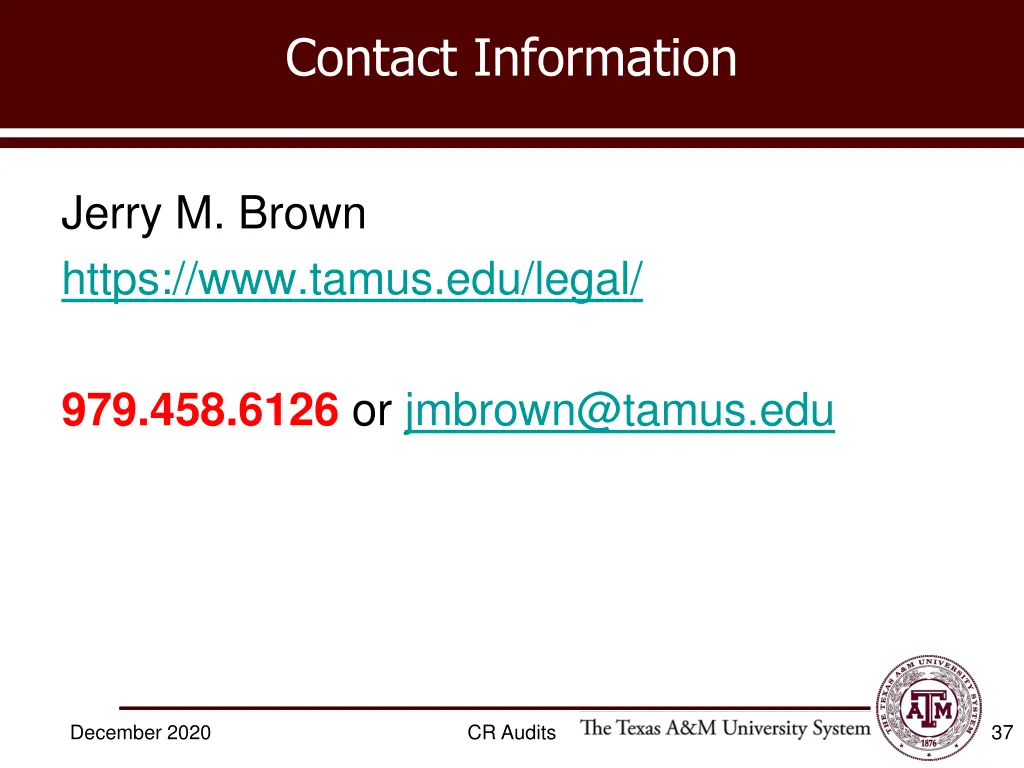 contact information